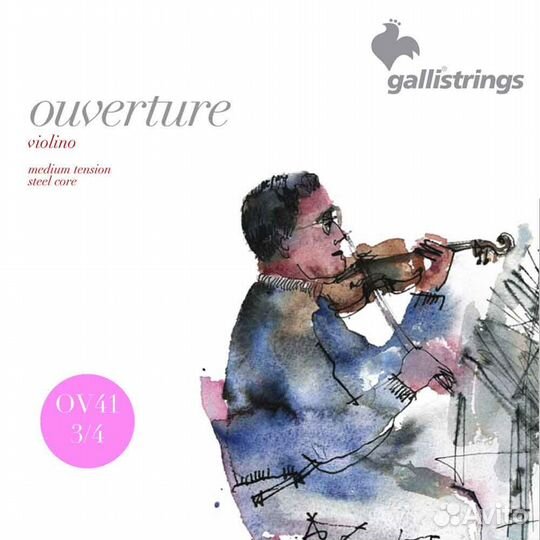 Струны для скрипки 3/4, серия Ouverture Galli OV41