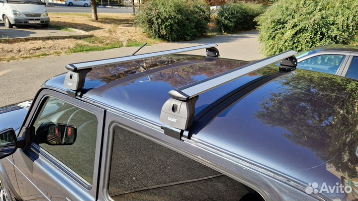 Багажник на крышу Ваз Нива 2121, Люкс серый