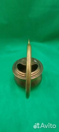 Антикварная бронзовая лейка.Европа.1 литр