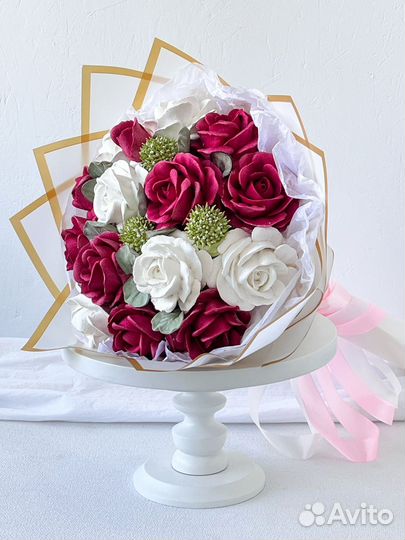 Букет из зефира,вау зефир,букет в коробке