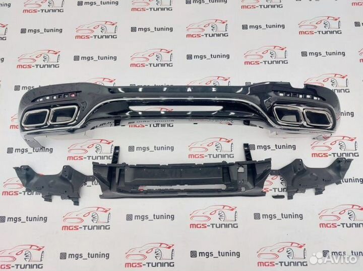 Диффузор с насадками S-Class W222 стиль 63 Рест