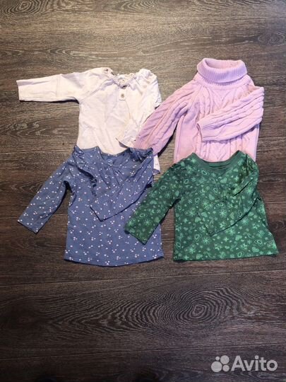 Детская одежда для девочеки пакетом 86