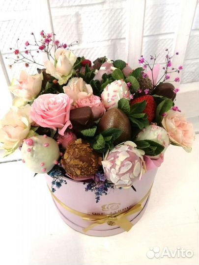 Клубничный букет, клубника в шоколаде