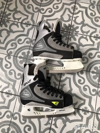 Коньки хоккейные размер 38