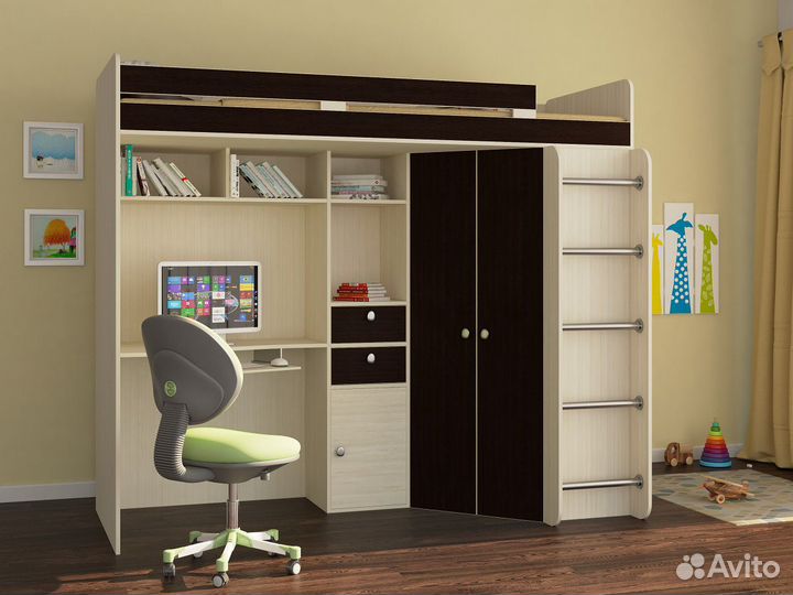 Детская кровать-чердак А