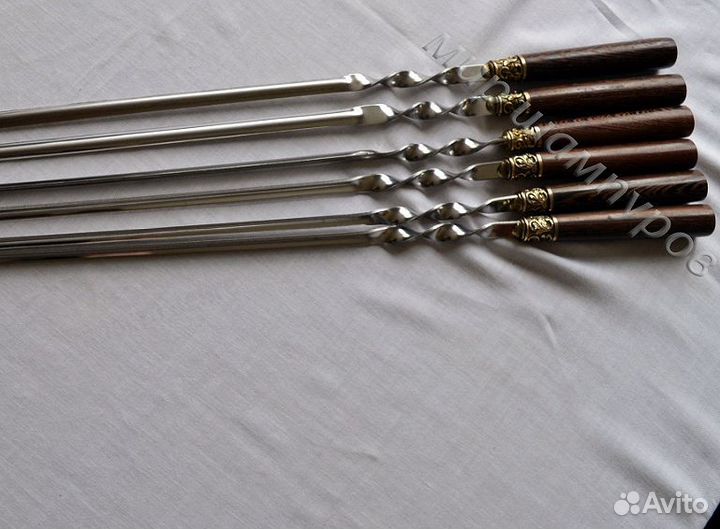 Набор шампуров «Отдых венге» 6шт в чехле