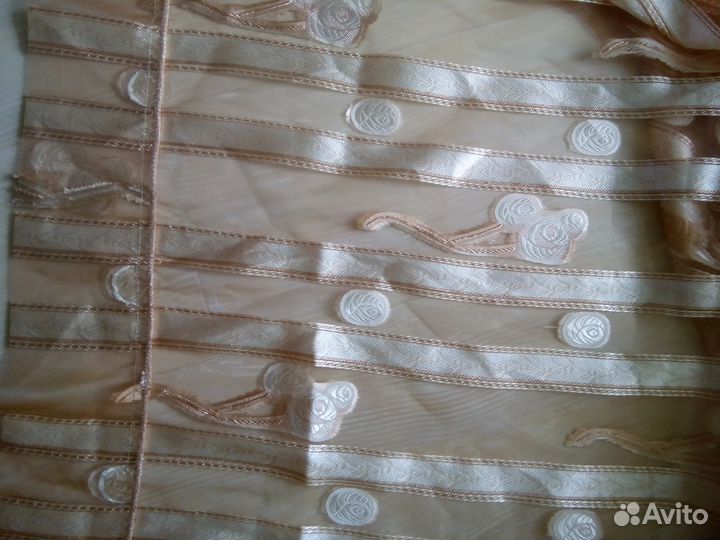 Готовая штора органза, состояние новое