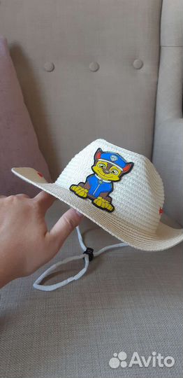 Шляпа панама с гончиком щенячий патруль 3-4 г