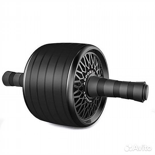 Ролик гимнастический Универсальный широкий (черный