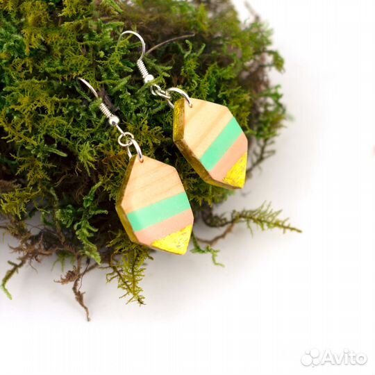 Серьги Карамель