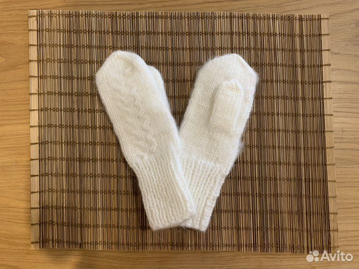 Варежки женские вязаные новые