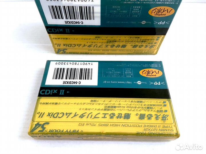 Аудиокассета кассета Sony CDix II 54 - 1997 г