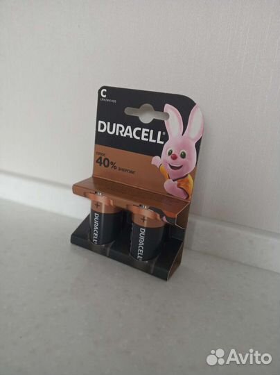 Батарейки Duracell C/LR14. Новые оригинал