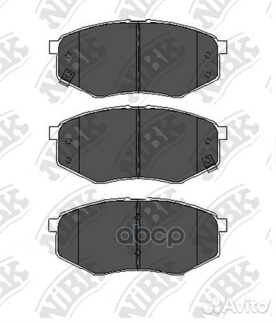 Колодки тормозные дисковые PN0704 NiBK
