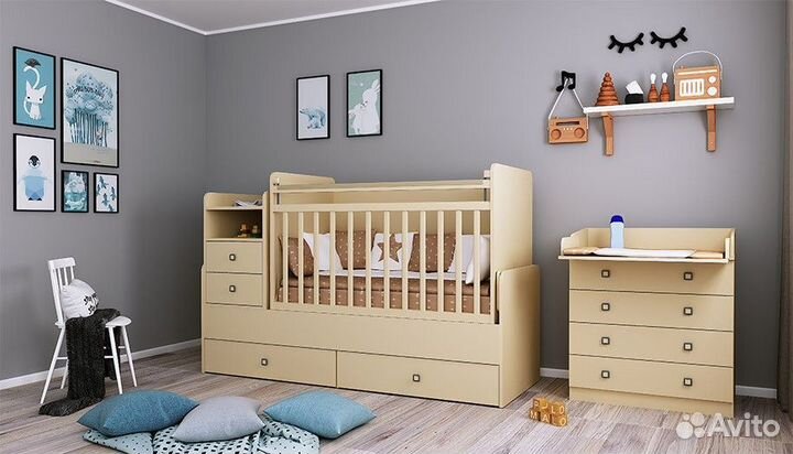 Детская кровать-трансформер Фея 1414