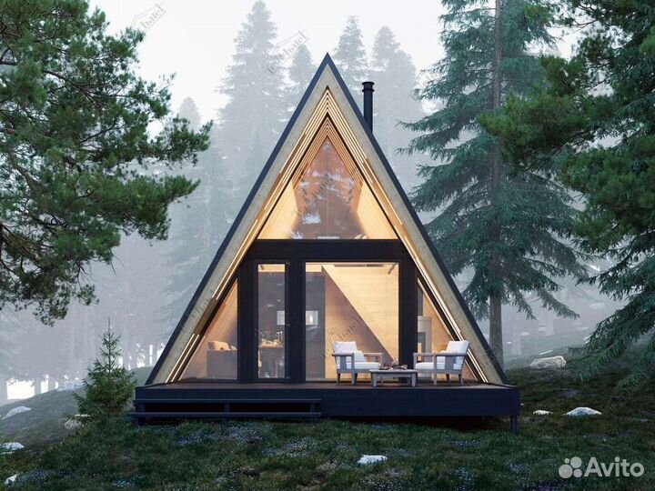 Строительство под ключ А-frame, Шале, Шалаш