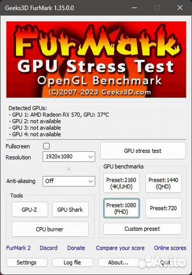 RX-570 4Gb Asus Strix Gaming