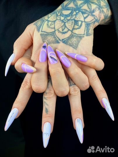 Наращивание ногтей,крейзи,корейский маникюр