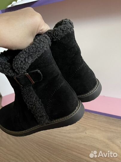 Полусапожки замшевые 37