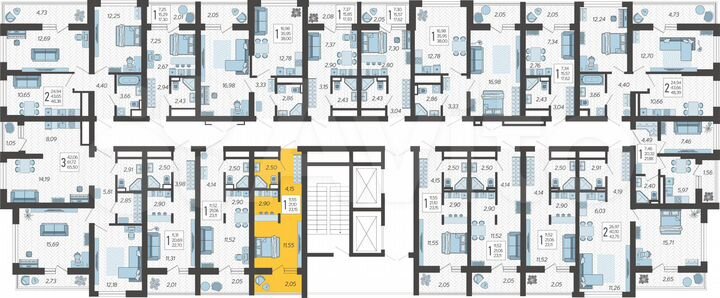 Квартира-студия, 23,2 м², 14/19 эт.