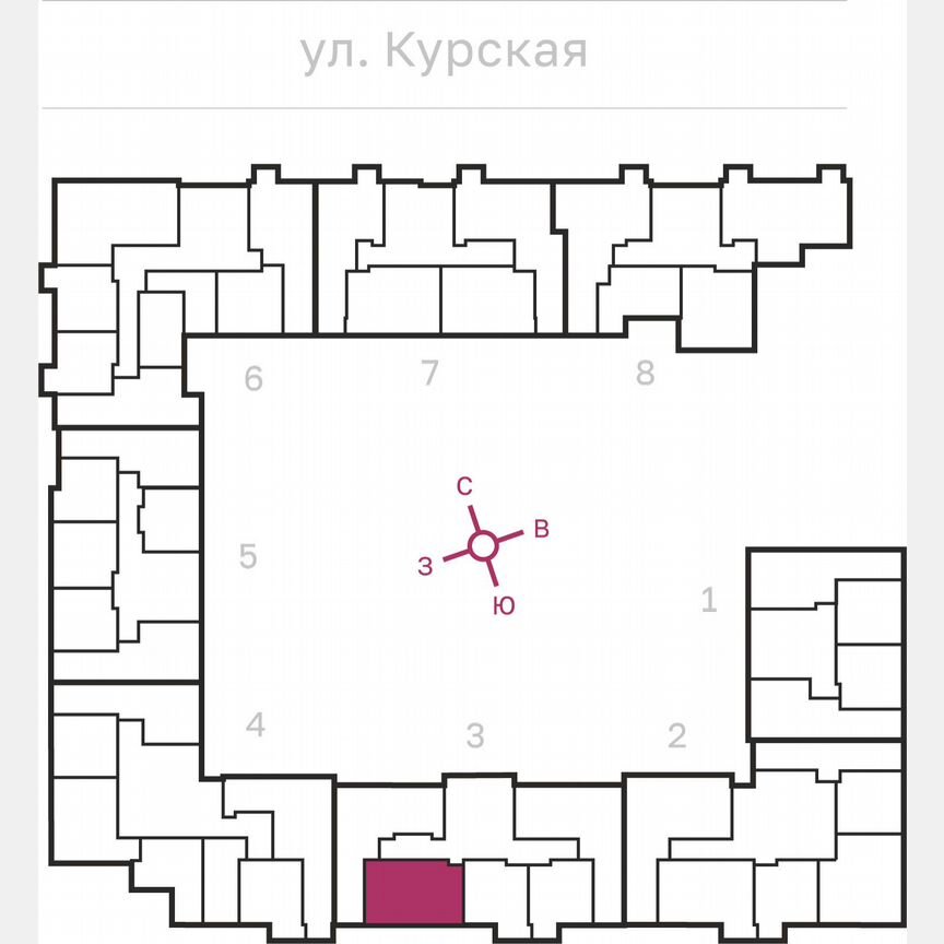 2-к. квартира, 60,3 м², 6/10 эт.
