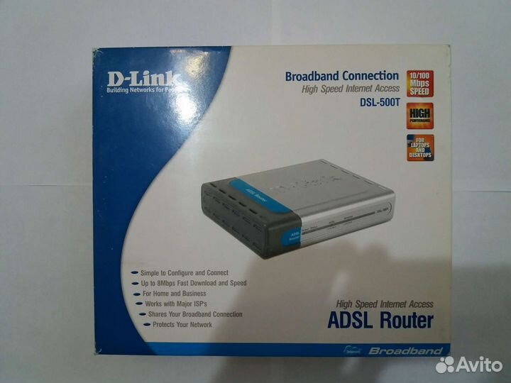 Модем adsl Router D-Link (модель DSL-500T)