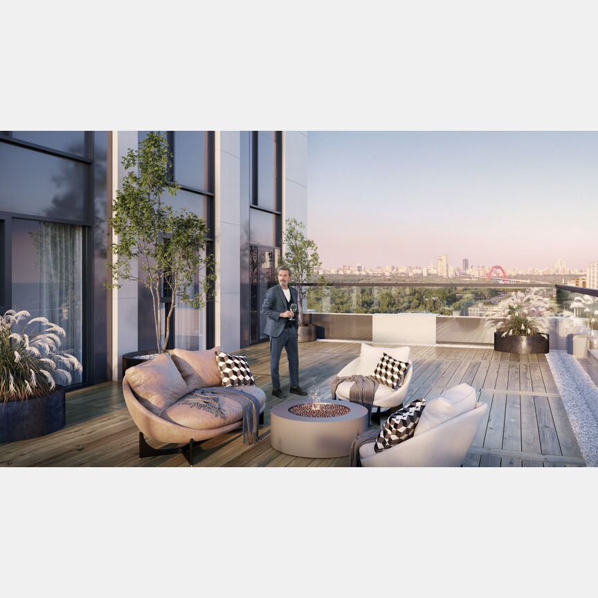 2-к. квартира, 84,8 м², 13/43 эт.