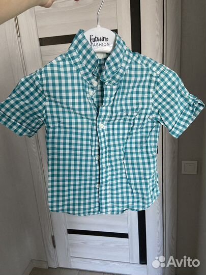 Рубашка в клетку hm 74 размер