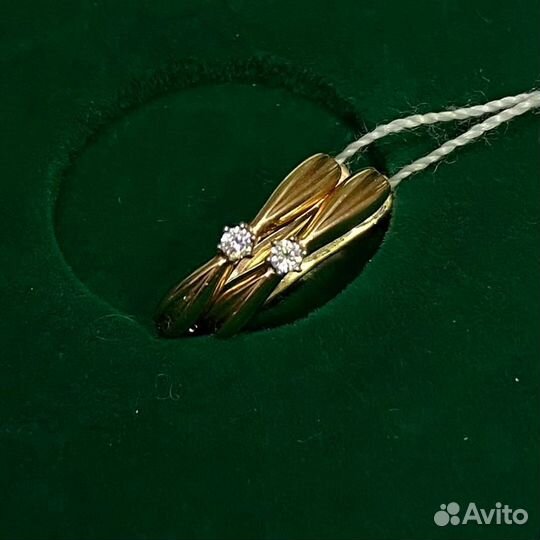 Золотые серьги проба 585 Арт.007128340123