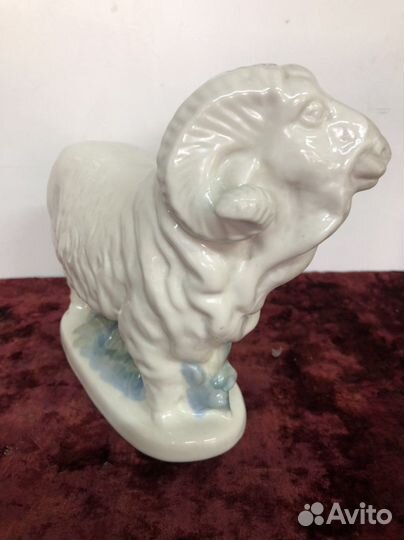 Статуэтка баран старая гжель