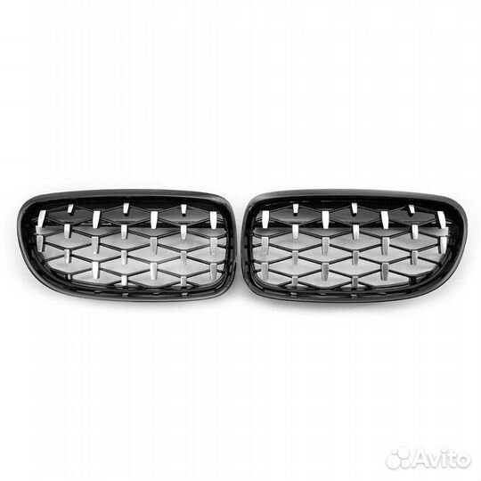 Решетки ноздри бмв Е90 Diamond рест