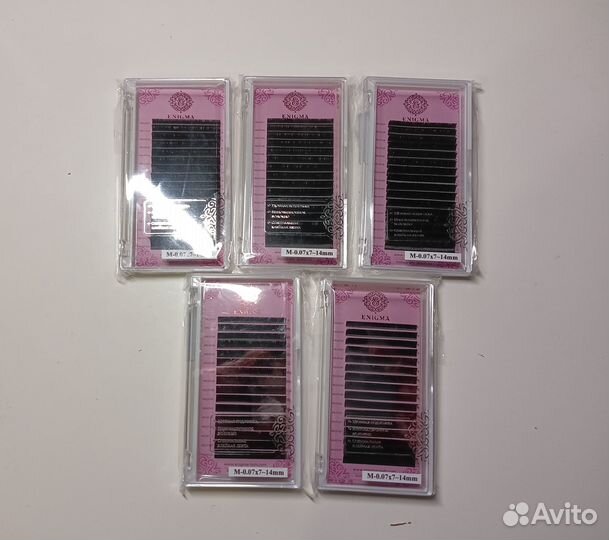 Ресницы Enigma M 0.07 7-14 (4 палетки)