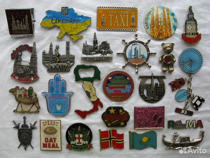 Магниты на холодильник. Часть 2. Зарубежные металл