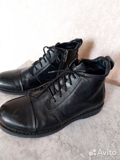 Ботинки кожаные