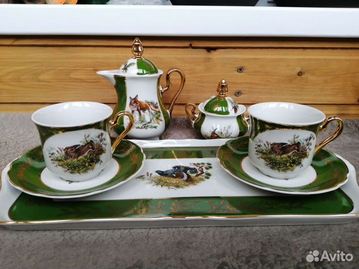 Фарфоровая кофейная пара