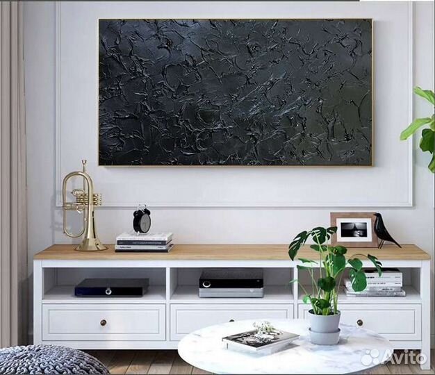 Большая картина маслом на холсте