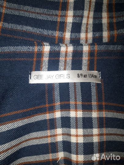 Детская клечатая рубашка