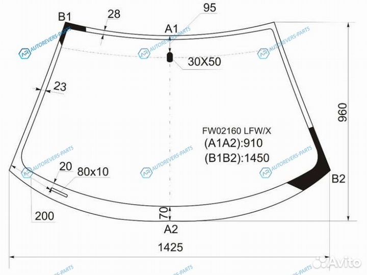 FW02160 lfwx Стекло лобовое toyota celica 99-06
