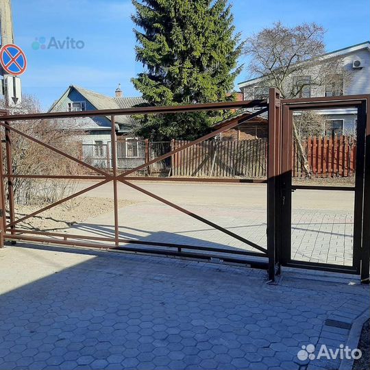 Откатные ворота под ключ
