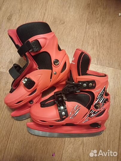 Коньки детские раздвижные р.30-33