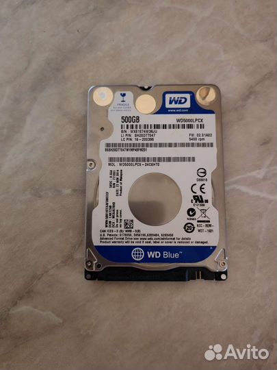 Жесткий диск Western Digital Blue Mobile 500 GB