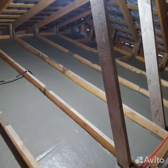 Утепление пенобетоном