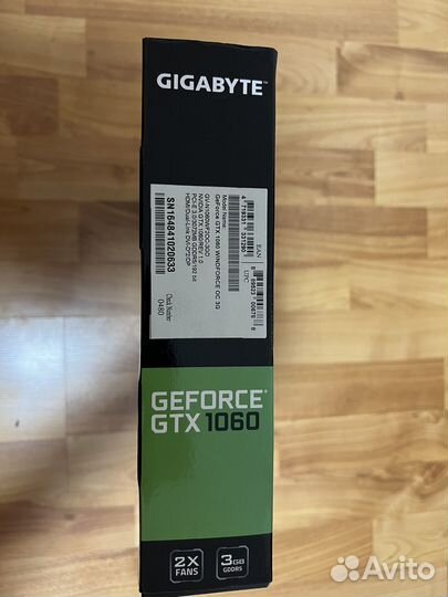 Видеокарта gtx 1060 windforce 3gb gigabyte