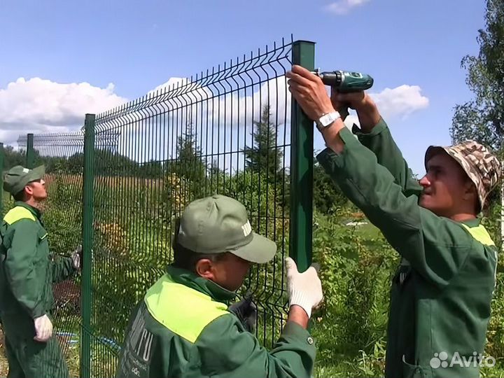 Монтажник заборов, разнорабочий бригада