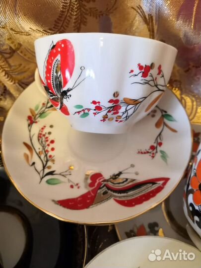 Чайная и кофейная пара лфз