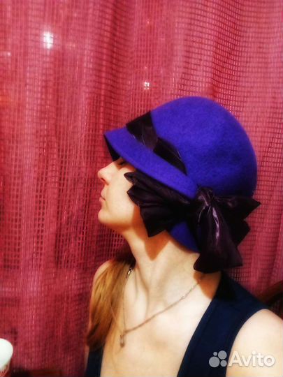 Шляпка женская фетровая