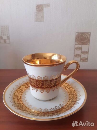 Чайно-кофейная пара Чехословакия цена за 6 шт