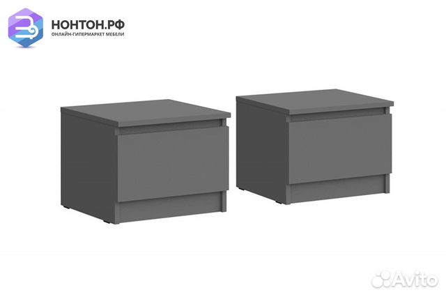 Комплект прикроватных тумб Челси графит