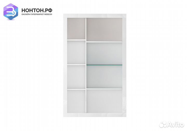 Шкаф-витрина Спайс белый