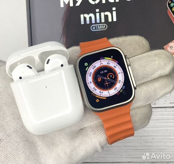 AirPods 2 + Apple Watch 8 ultra mini 41